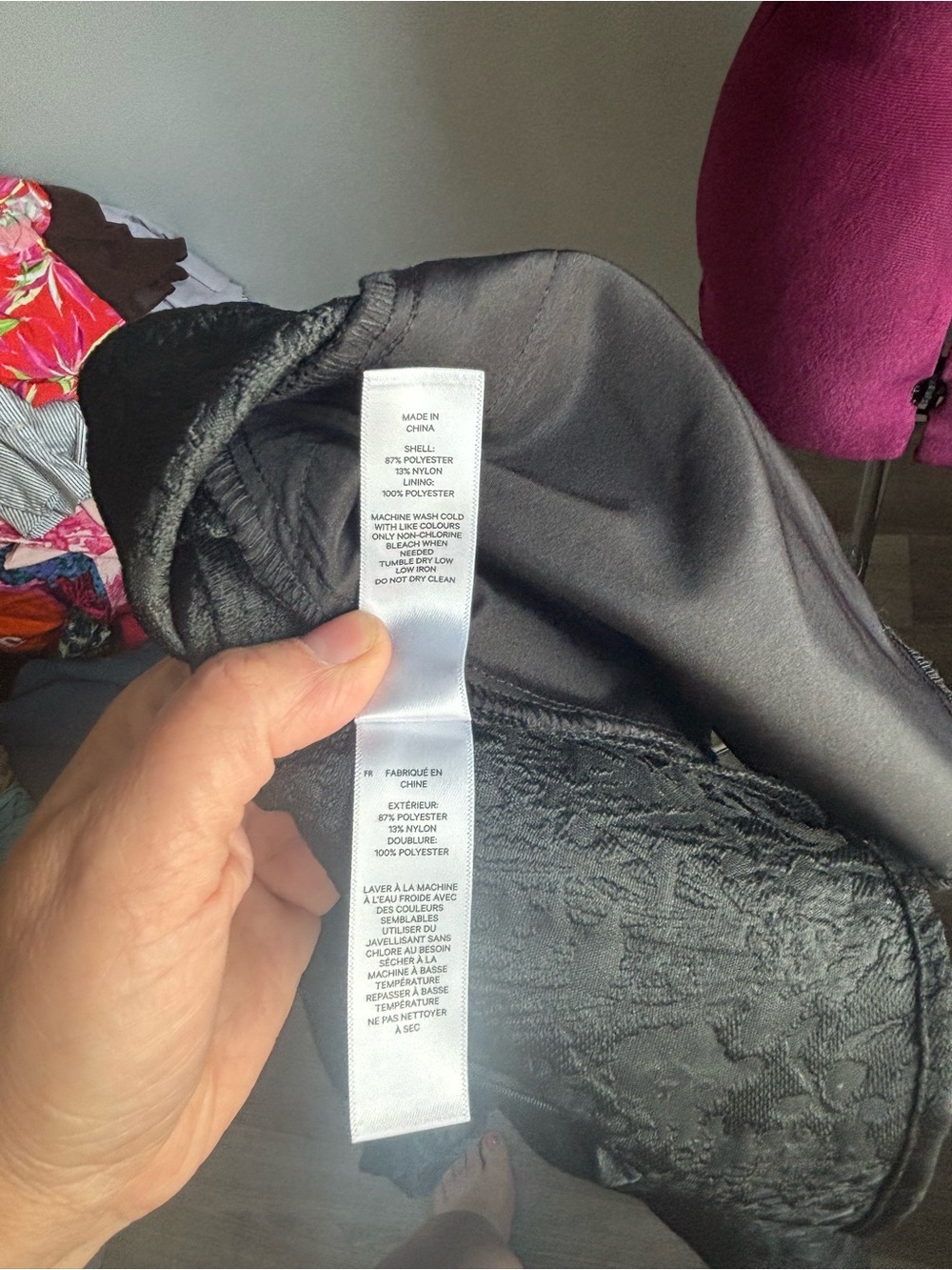 Joe Fresh x Jessi Black Textured Puff-Sleeve Babydoll Dress - Picture 4 of 8